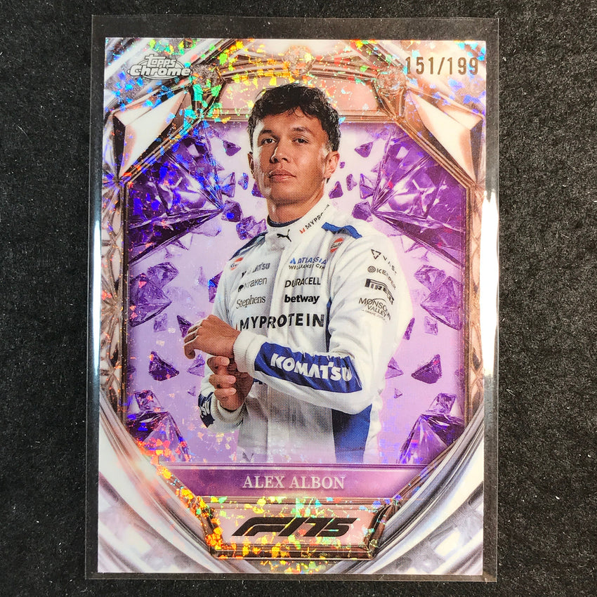 2025 Topps Chrome F1 ALEX ALBON Diamond 75th Anniversary Purple 151/199 #17
