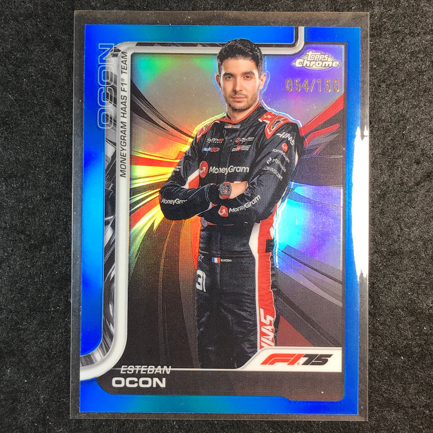 2025 Topps Chrome F1 ESTEBAN OCON Blue 54/150 #13