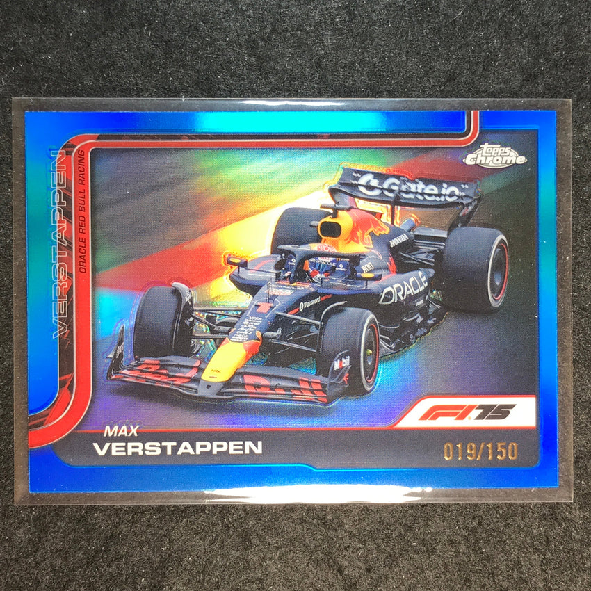 2025 Topps Chrome F1 MAX VERSTAPPEN Blue 19/150 #73