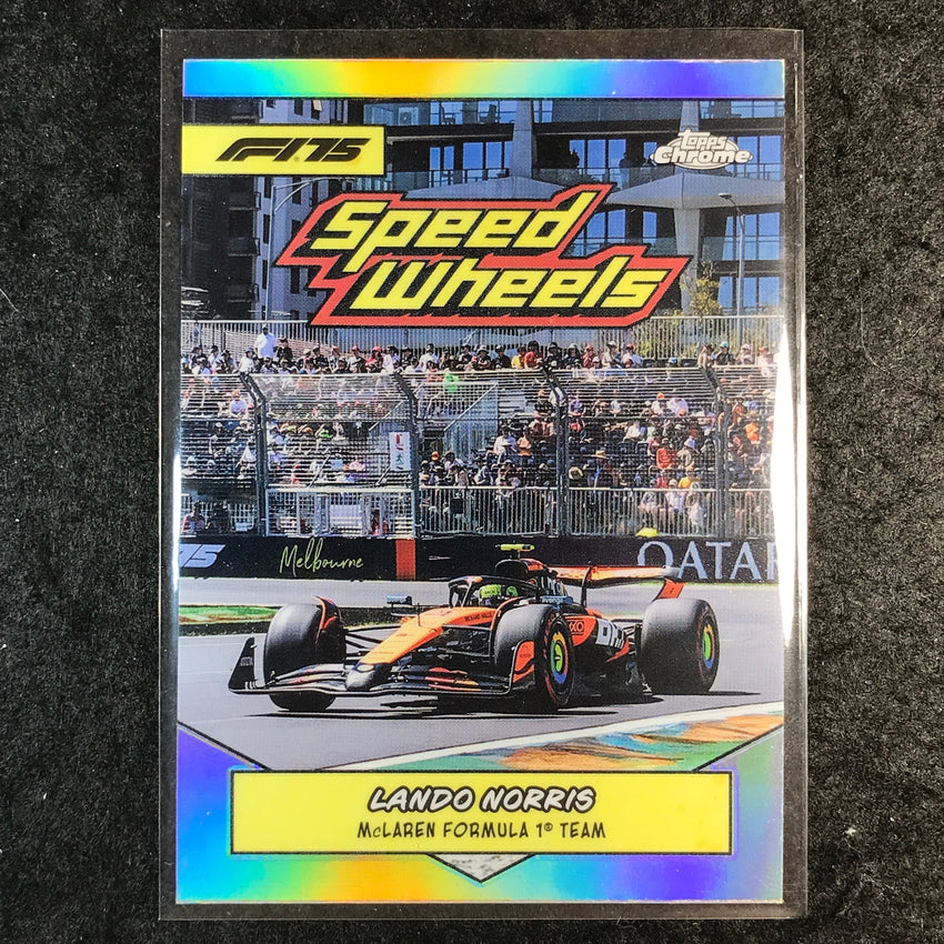 2025 Topps Chrome F1 LANDO NORRIS 1975 Speed Wheels #75-MCL