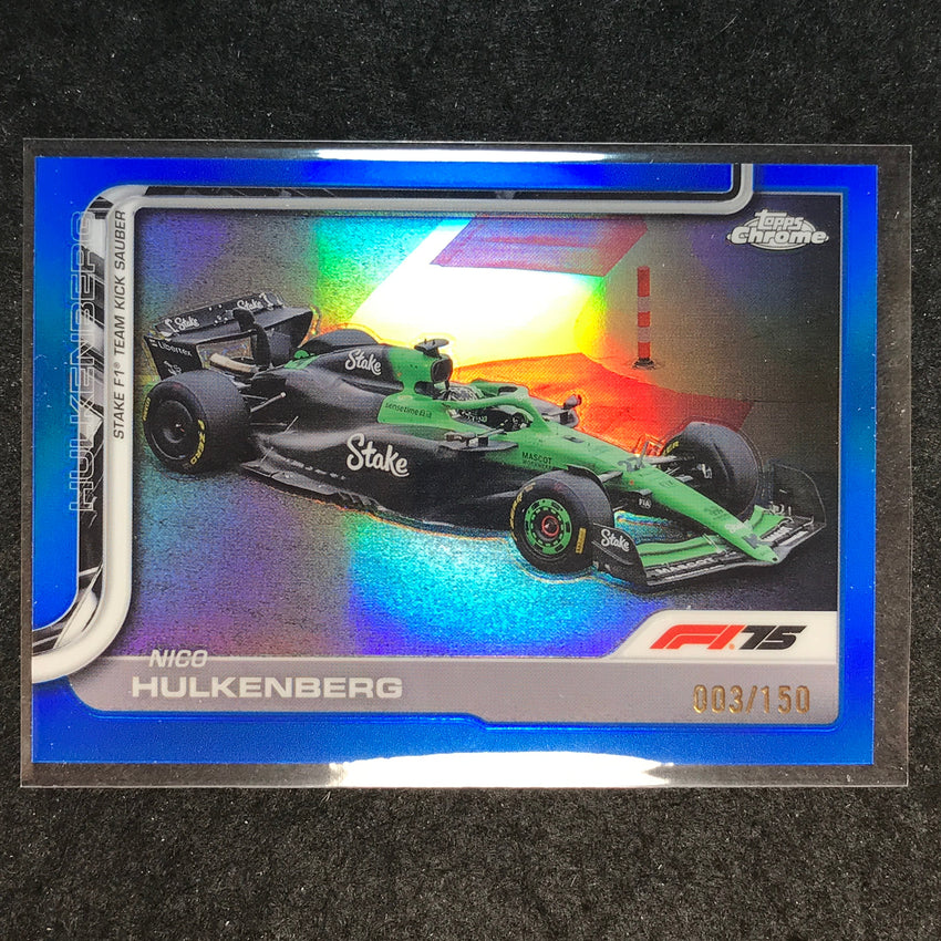 2025 Topps Chrome F1 NICO HULKENBERG Blue 3/150 #91
