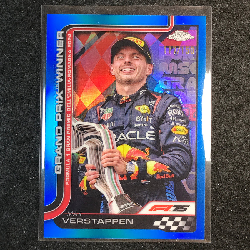 2025 Topps Chrome F1 MAX VERSTAPPEN Blue 117/150 #99