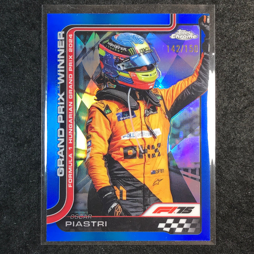 2025 Topps Chrome F1 OSCAR PIASTRI Blue 142/150 #105