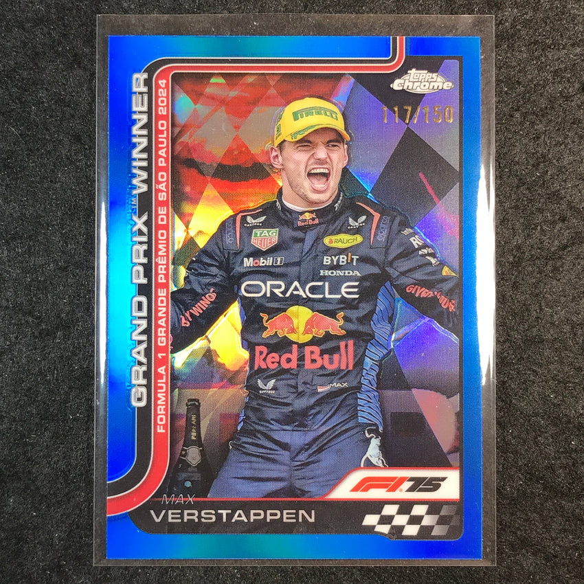 2025 Topps Chrome F1 MAX VERSTAPPEN Blue 117/150 #113