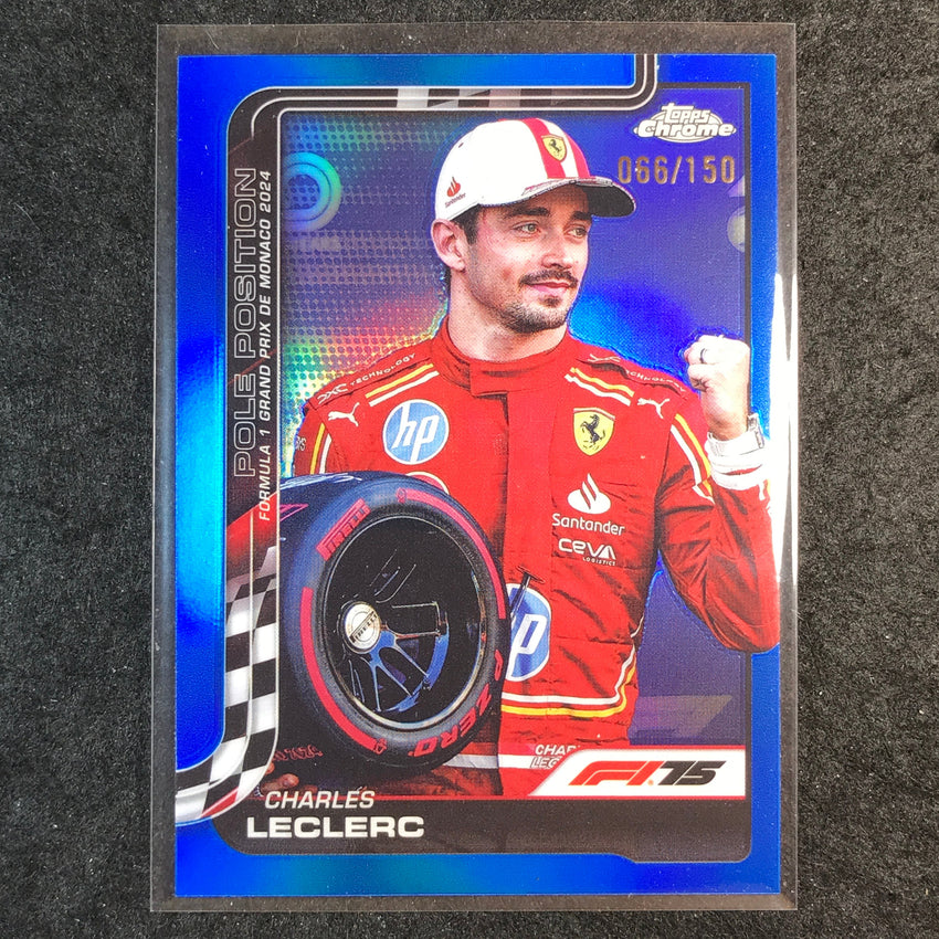 2025 Topps Chrome F1 CHARLES LECLERC Blue 66/150 #118