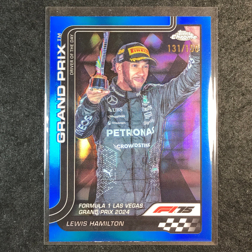 2025 Topps Chrome F1 LEWIS HAMILTON Blue 131/150 #143