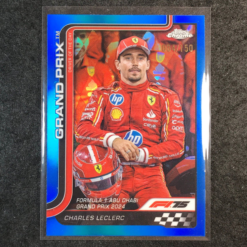 2025 Topps Chrome F1 CHARLES LECLERC Blue 4/150 #145