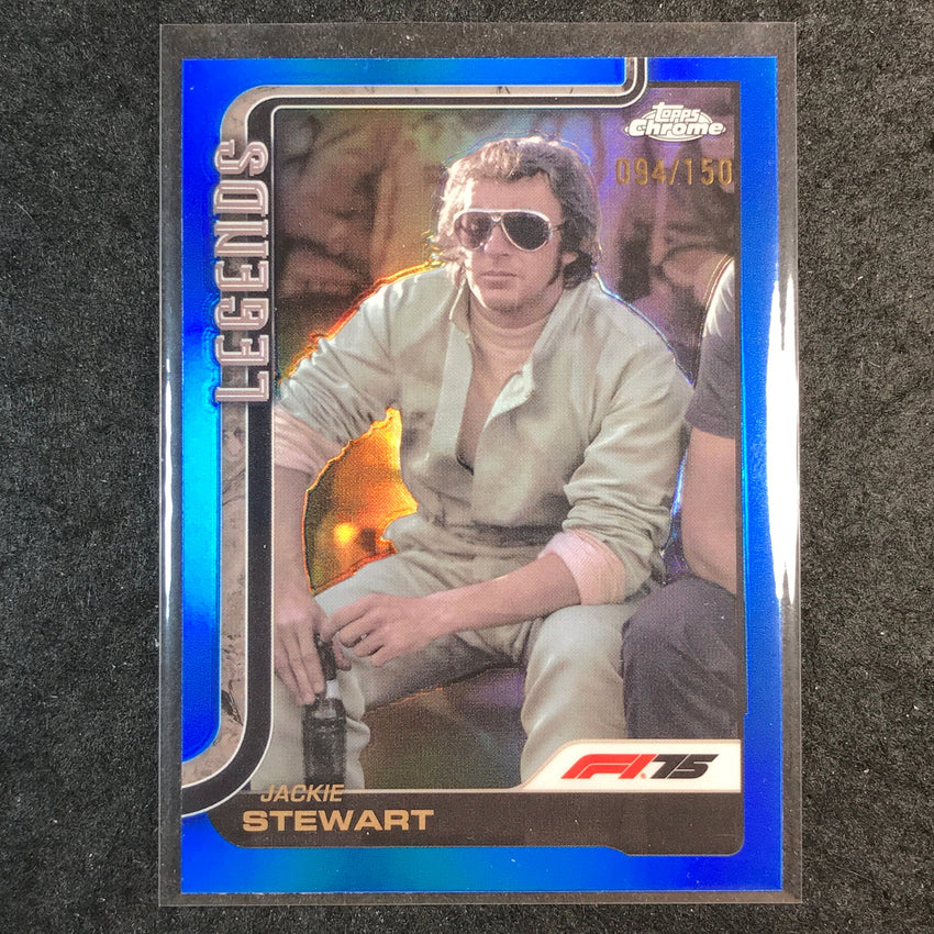 2025 Topps Chrome F1 JACKIE STEWART Legends Blue 94/150 #154