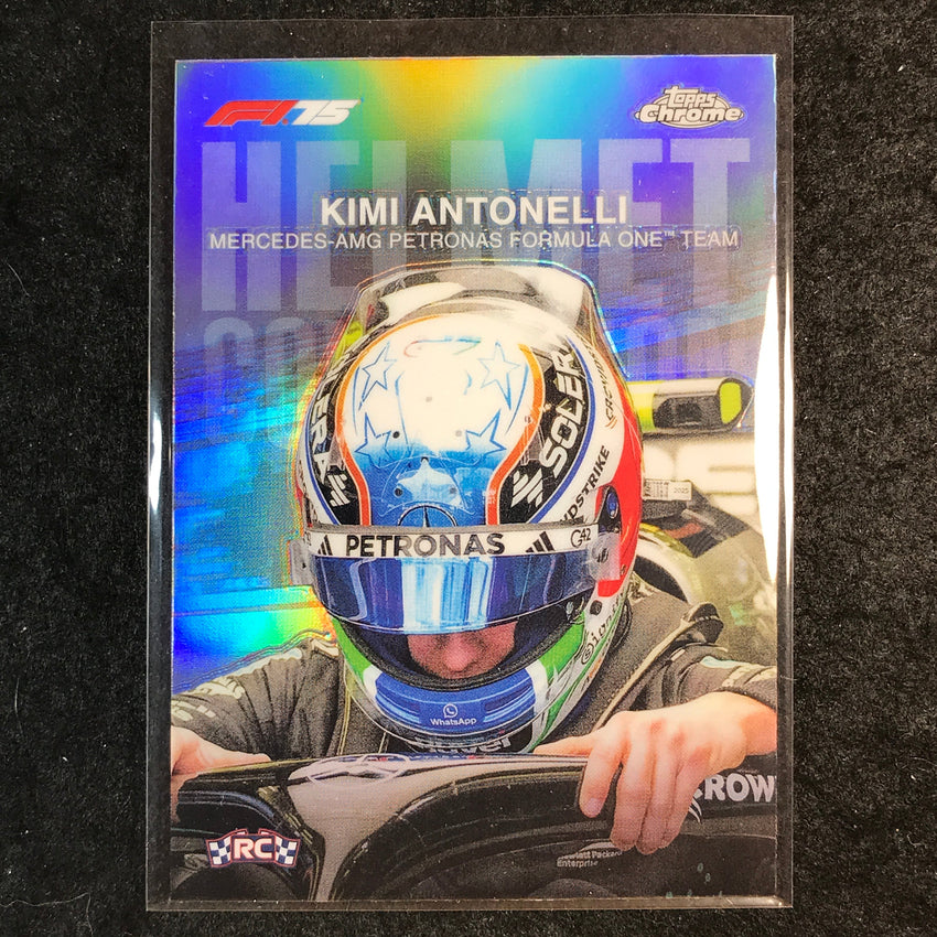 2025 Topps Chrome F1 KIMI ANTONELLI Helmet Collection Rookie #1