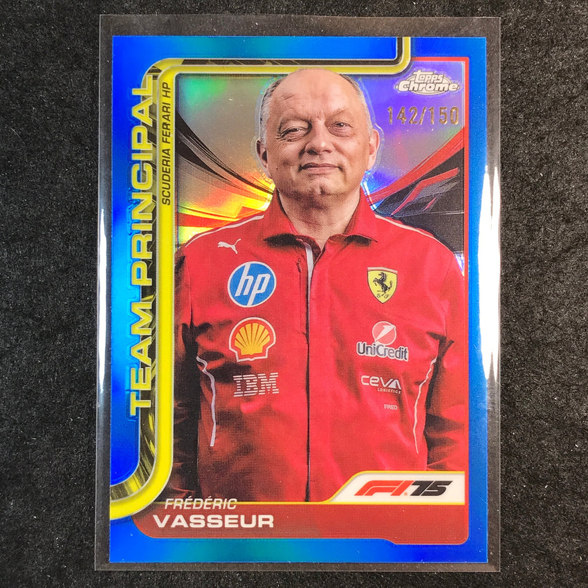 2025 Topps Chrome F1 FREDERIC VASSEUR Team Principal Blue 142/150 #193