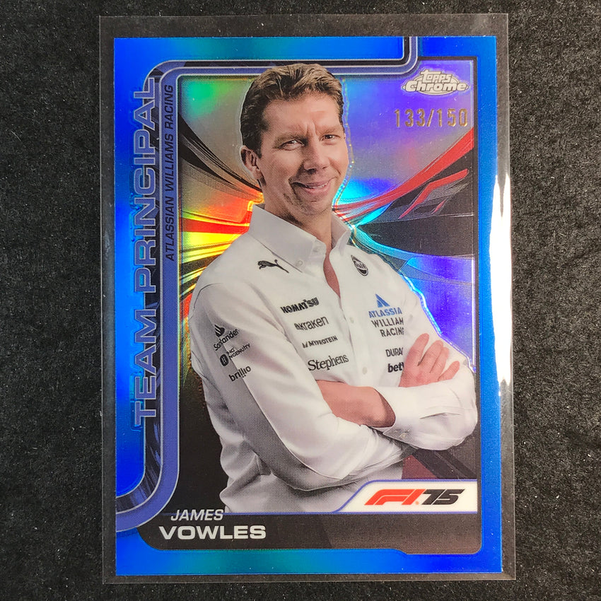 2025 Topps Chrome F1 JAMES VOWLES Team Principal Blue 133/150 #200