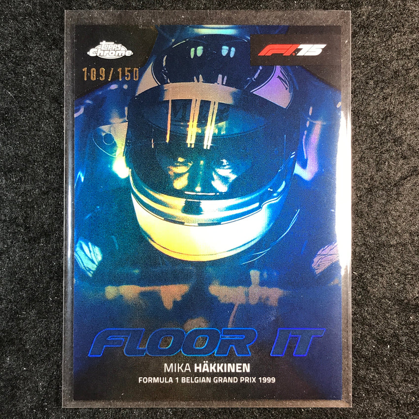 2025 Topps Chrome F1 MIKA HAKKINEN Floor It Blue 109/150 #8