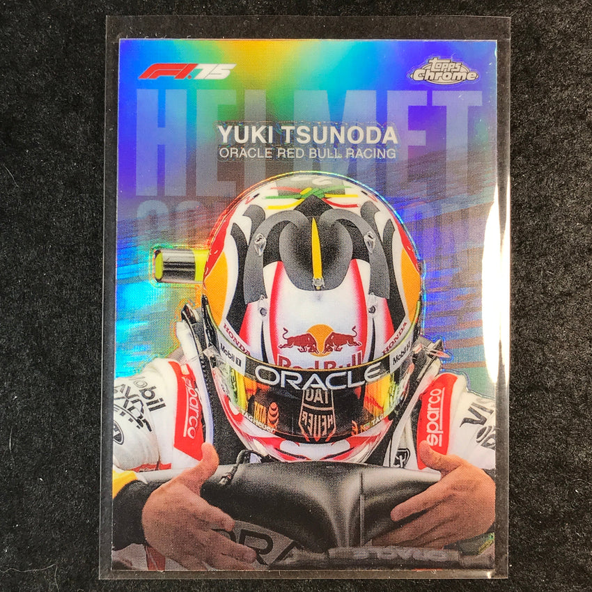 2025 Topps Chrome F1 YUKI TSUNODA Helmet Collection #3