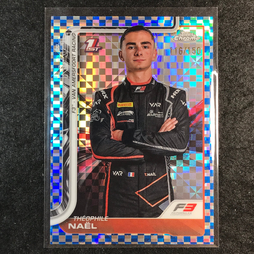 2025 Topps Chrome F1 THEOPHILE NAEL Blue Checker Flag 116/150 #58