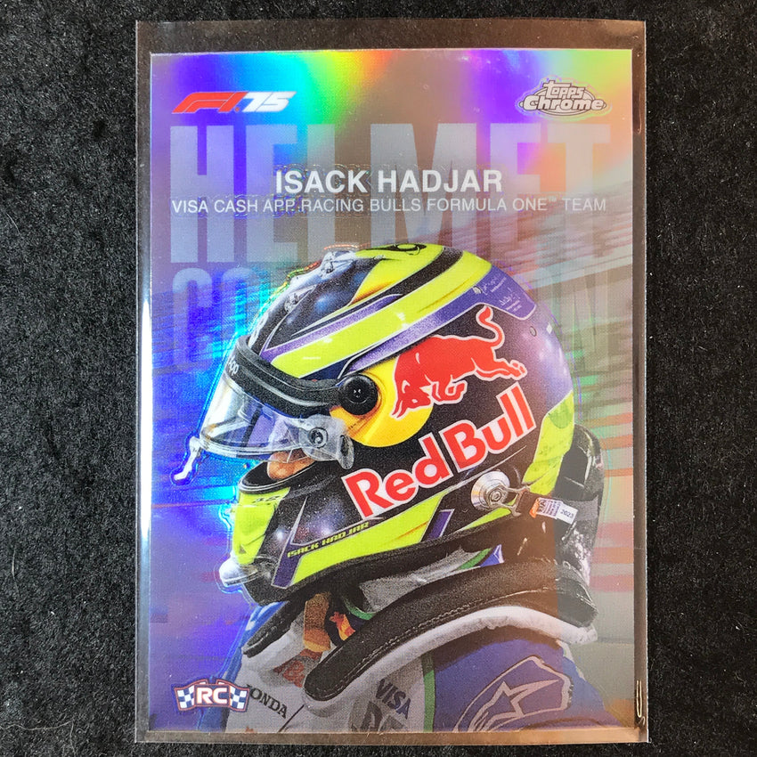 2025 Topps Chrome F1 ISACK HADJAR Helmet Collection Rookie #5