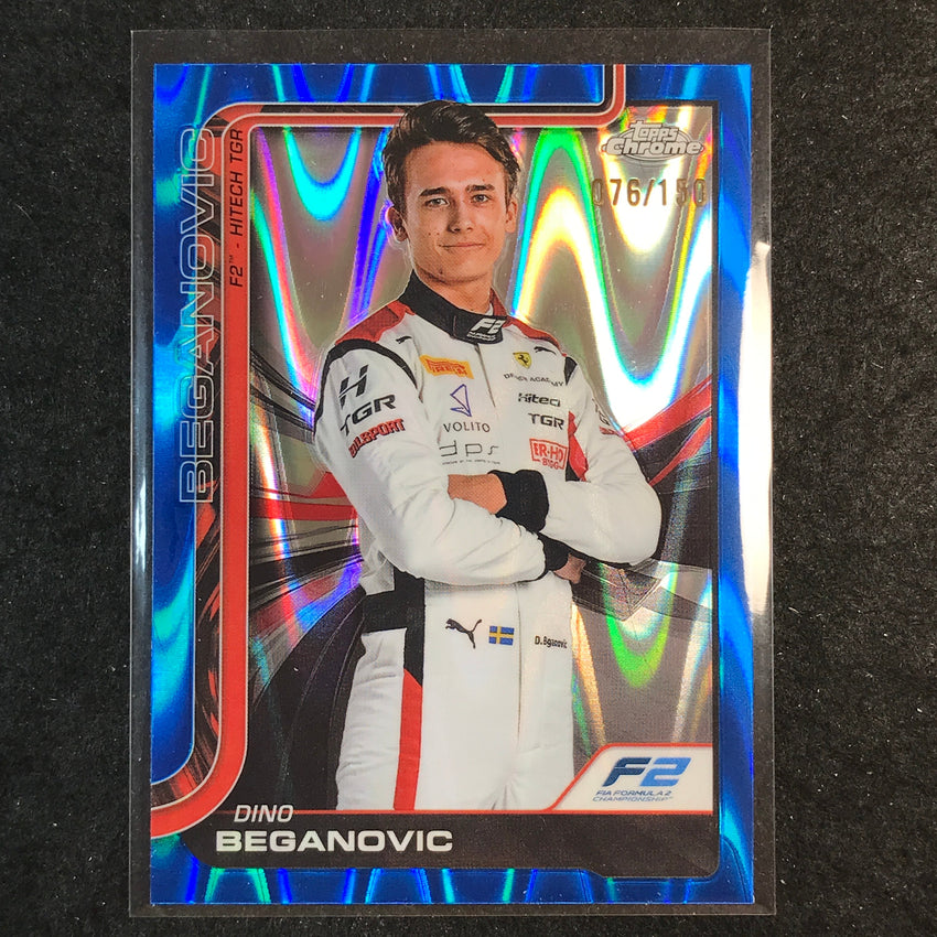 2025 Topps Chrome F1 DINO BEGANOVIC Blue RayWave 76/150 #27