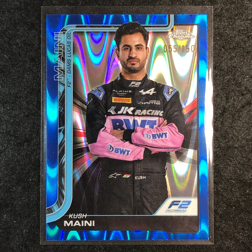 2025 Topps Chrome F1 KUSH MAINI Blue RayWave 55/150 #32