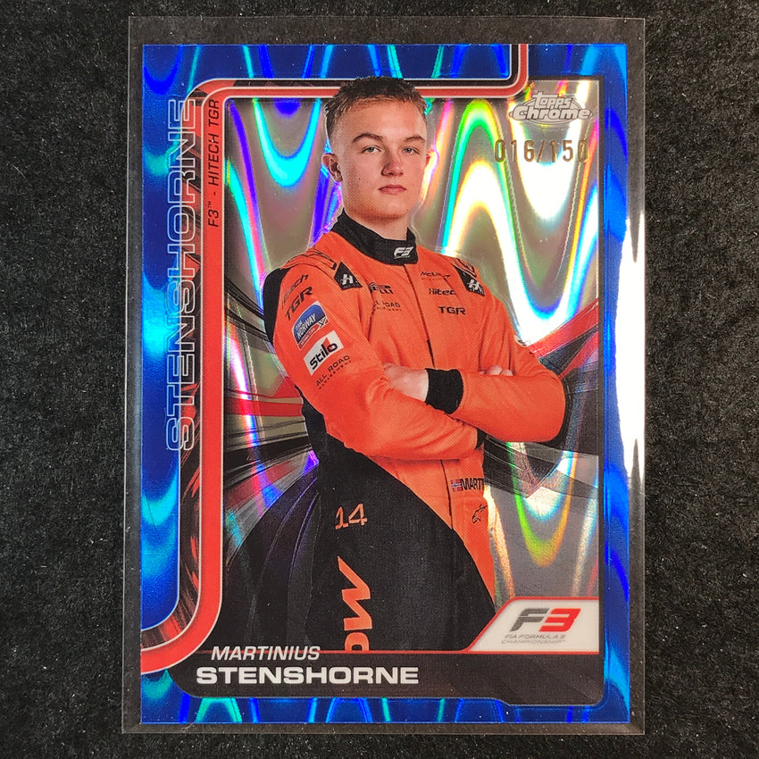 2025 Topps Chrome F1 MARTINIUS STENSHORNE Blue RayWave 16/150 #57