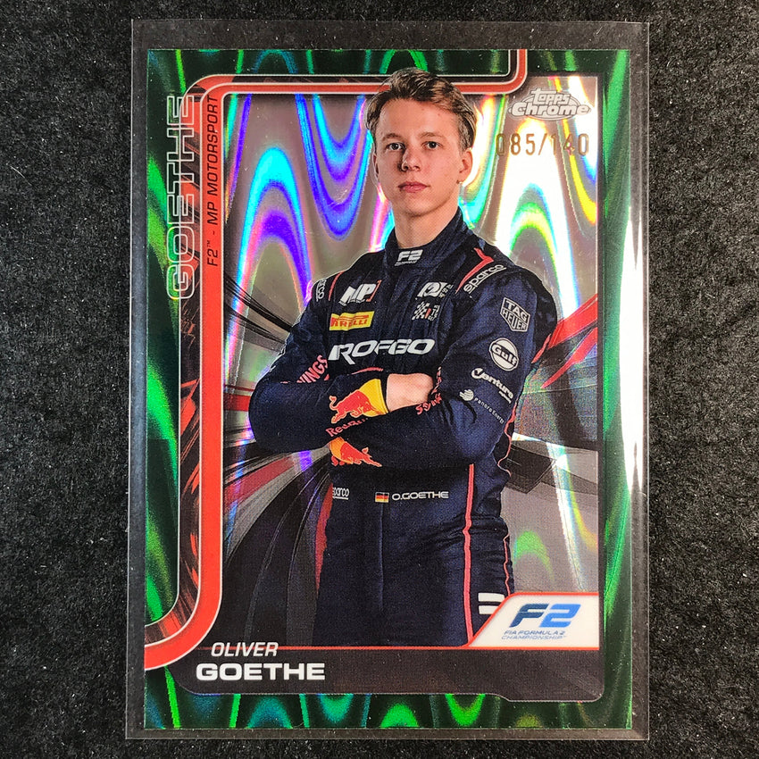 2025 Topps Chrome F1 OLIVER GOETHE Forest Green RayWave 85/140 #26