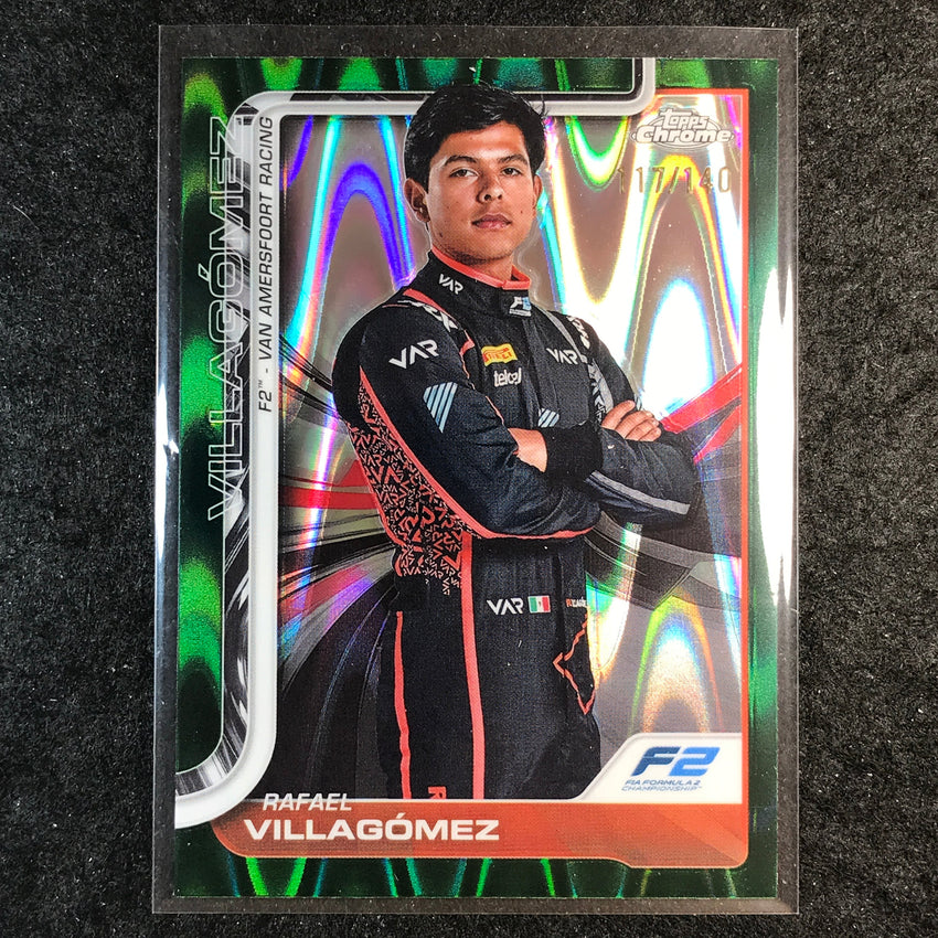 2025 Topps Chrome F1 RAFAEL VILLAGOMEZ Forest Green RayWave 117/140 #42