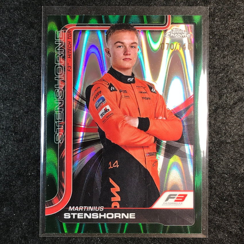 2025 Topps Chrome F1 MARTINIUS STENSHORNE Forest Green RayWave 70/140 #57