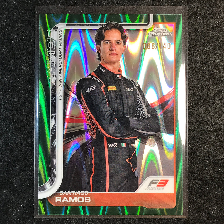 2025 Topps Chrome F1 SANTIAGO RAMOS Forest Green RayWave 66/140 #59