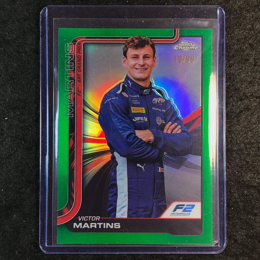 2025 Topps Chrome F1 VICTOR MARTINS Green 18/99 #34