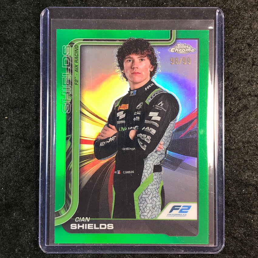 2025 Topps Chrome F1 CIAN SHIELDS Green 98/99 #38