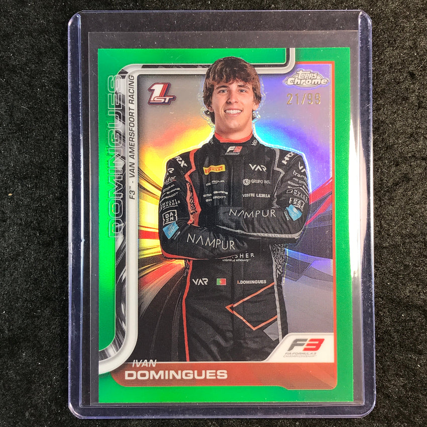 2025 Topps Chrome F1 IVAN DOMINGUES Green 21/99 #60