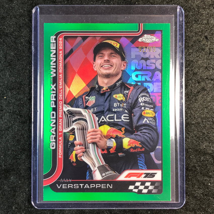 2025 Topps Chrome F1 MAX VERSTAPPEN Green 92/99 #99