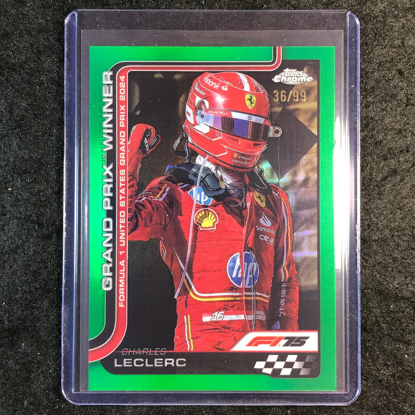 2025 Topps Chrome F1 CHARLES LECLERC Green 36/99 #111
