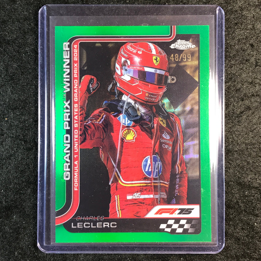 2025 Topps Chrome F1 CHARLES LECLERC Green 48/99 #111