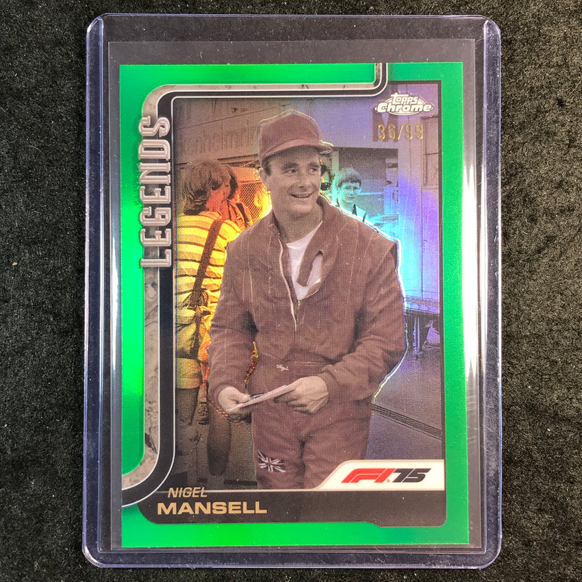 2025 Topps Chrome F1 NIGEL MANSELL Legends Green 36/99 #160