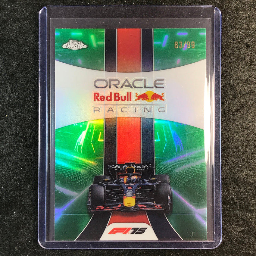 2025 Topps Chrome F1 ORACLE RED BULL RACING Team Logo Green 83/99 #174