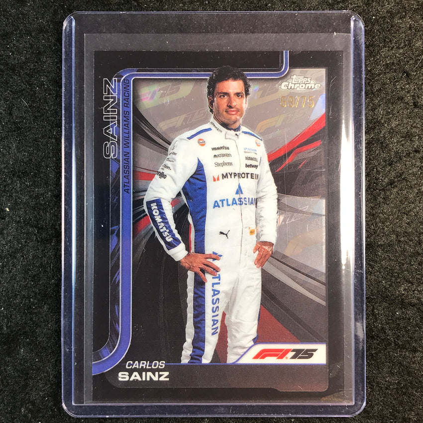 2025 Topps Chrome F1 CARLOS SAINZ 75th Anniversary 69/75 #18