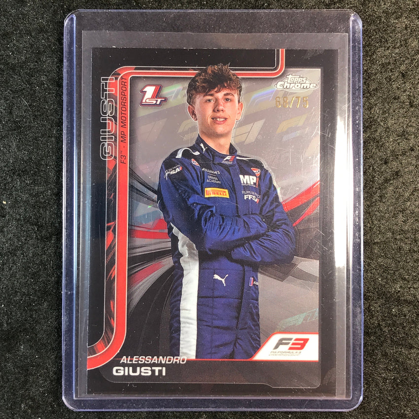 2025 Topps Chrome F1 ALESSANDRO GIUSTI 75th Anniversary 68/75 #51