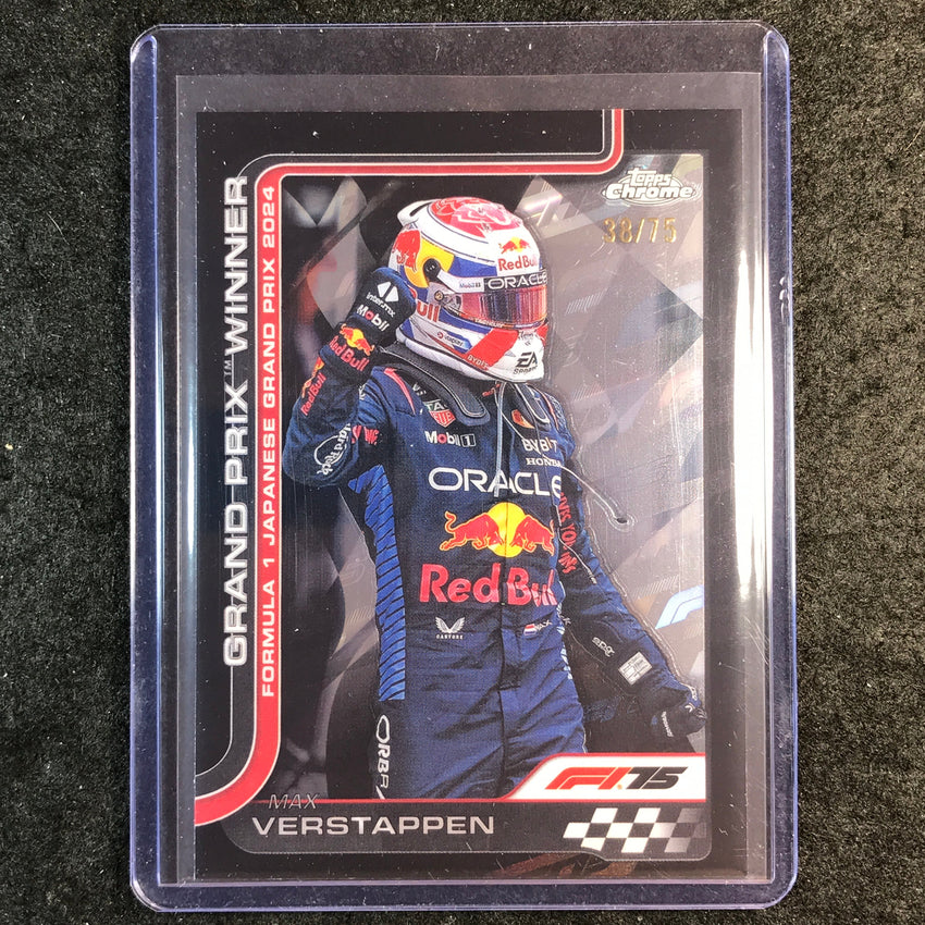 2025 Topps Chrome F1 MAX VERSTAPPEN 75th Anniversary 38/75 #96