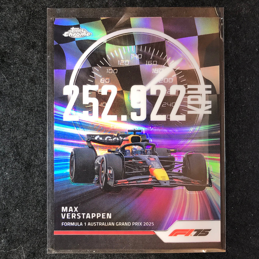 2025 Topps Chrome F1 MAX VERSTAPPEN Top Speed #1