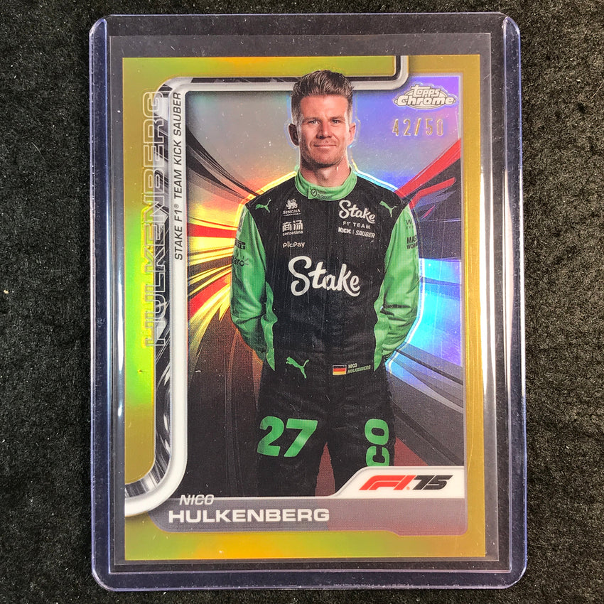 2025 Topps Chrome F1 NICO HULKENBERG Gold 42/50 #19