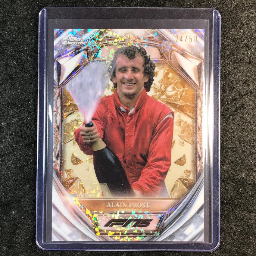 2025 Topps Chrome F1 ALAIN PROST Diamond 75th Anniversary Gold 24/50 #41