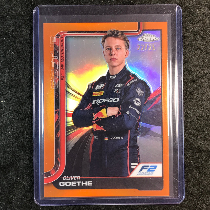 2025 Topps Chrome F1 OLIVER GOETHE Orange 22/25 #26