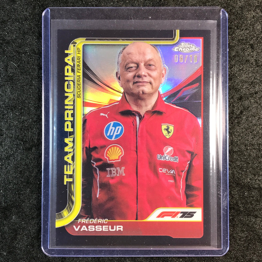 2025 Topps Chrome F1 FREDERIC VASSEUR Team Principal Black 8/10 #193