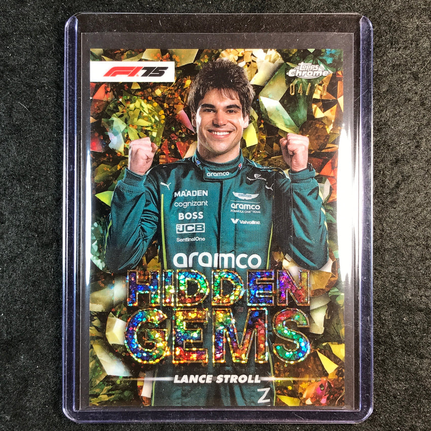 2025 Topps Chrome F1 LANCE STROLL Hidden Gems Gold 4/10 #17