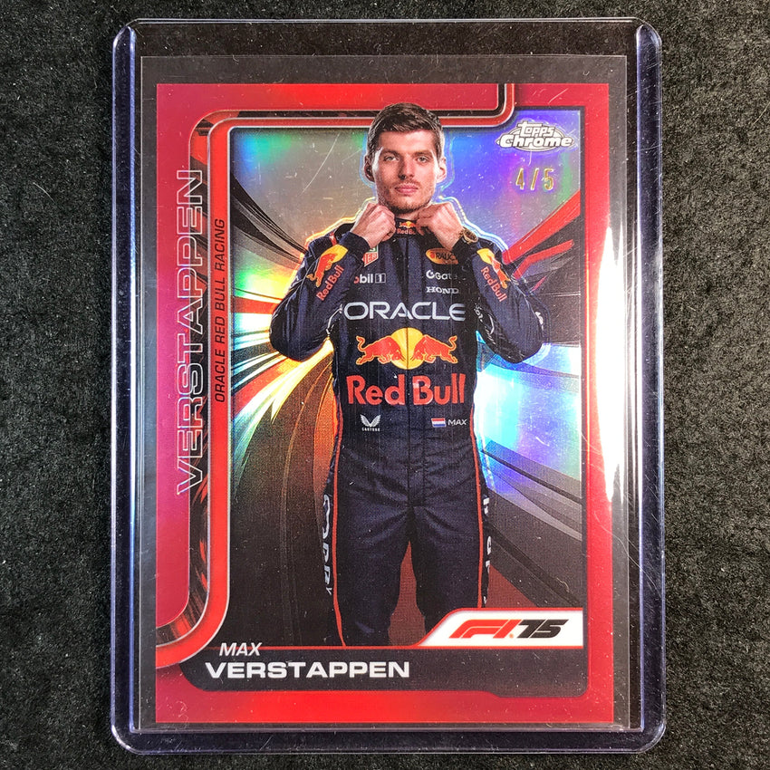 2025 Topps Chrome F1 MAX VERSTAPPEN Red 4/5 #1