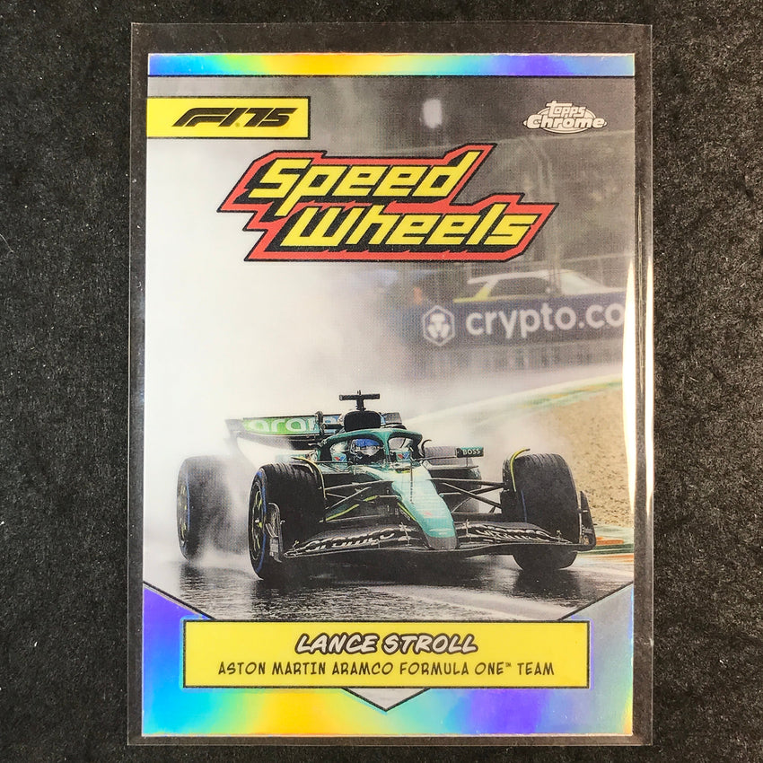 2025 Topps Chrome F1 LANCE STROLL 1975 Speed Wheels #75-AM
