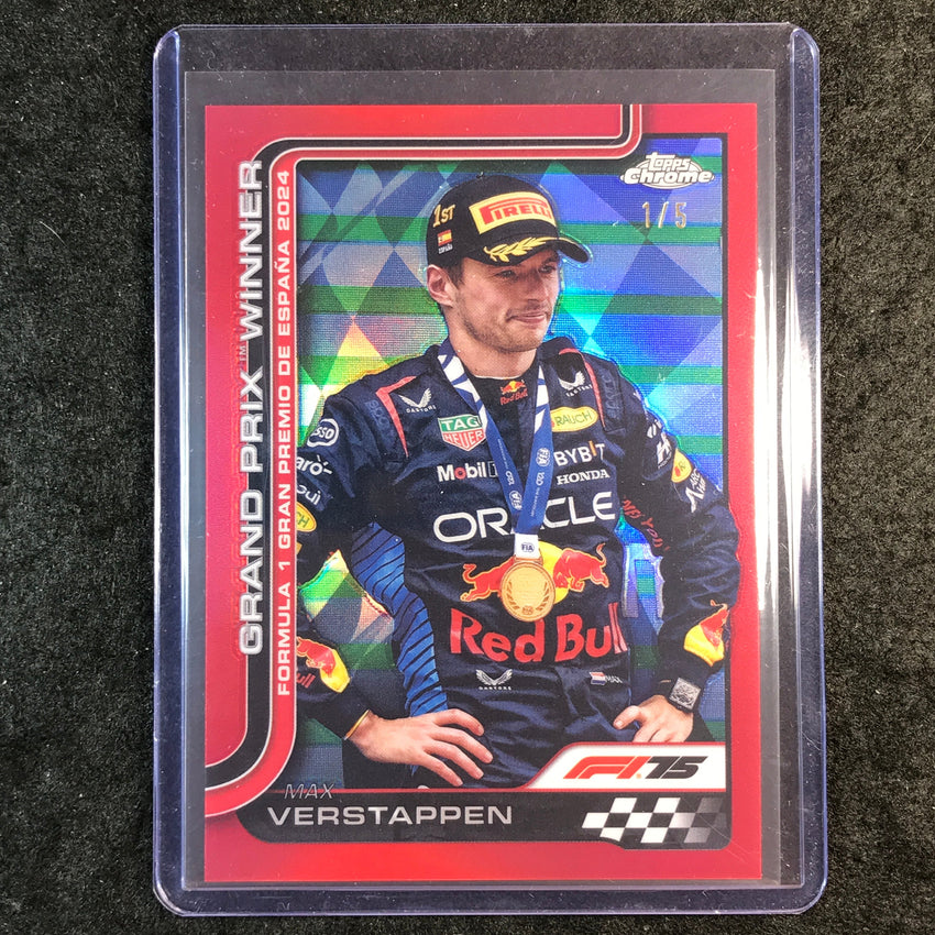 2025 Topps Chrome F1 MAX VERSTAPPEN Red 1/5 #102