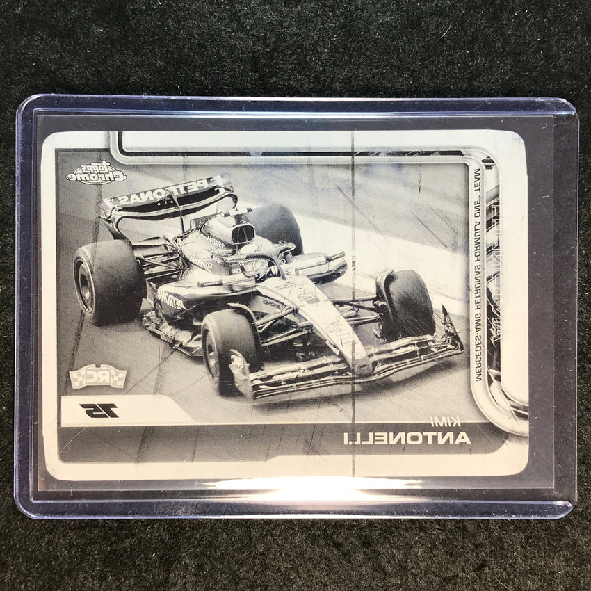 2025 Topps Chrome F1 KIMI ANTONELLI Rookie Printing Plate Black 1/1 #80