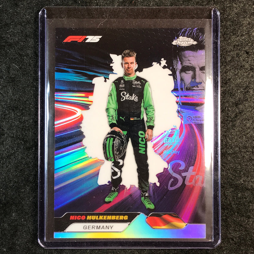2025 Topps Chrome F1 NICO HULKENBERG Neon Nations SSP #8