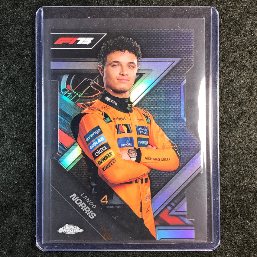 2025 Topps Chrome F1 LANDO NORRIS 75th Anniversary Logo SSP #7
