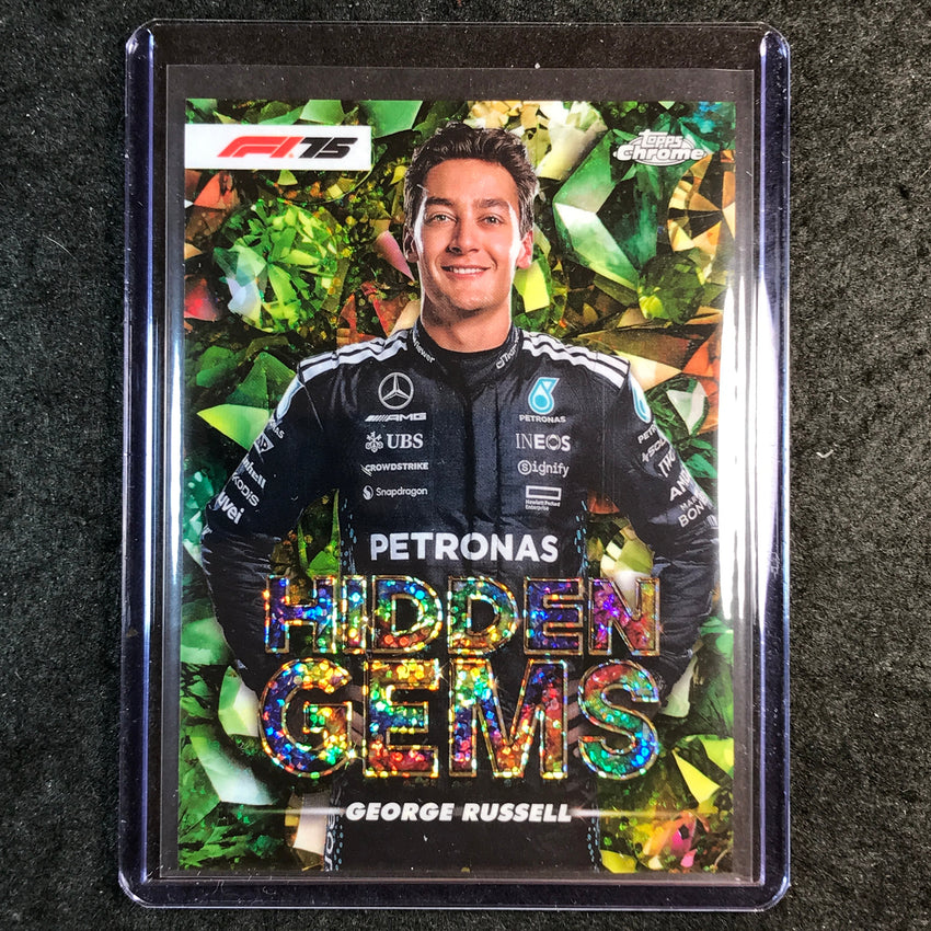 2025 Topps Chrome F1 GEORGE RUSSELL Hidden Gems SSP #3